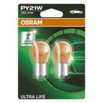 Λάμπα Αυτοκινήτου OS7507ULT-02B Osram OS7507ULT-02B PY21W 21W 12V (2 Τεμάχια)