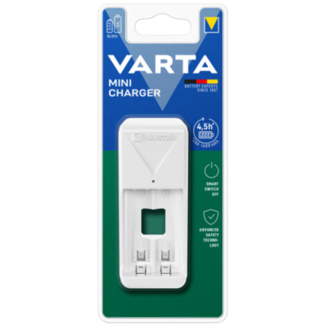 Φορτιστής Μπαταρίας Varta 57656 101 401 Mini 2 Μπαταρίες Λευκό AA/AAA