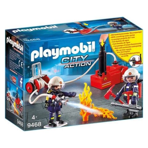 Playset City Action -  Firefighters with Water Pump Playmobil 9468 Πολύχρωμο