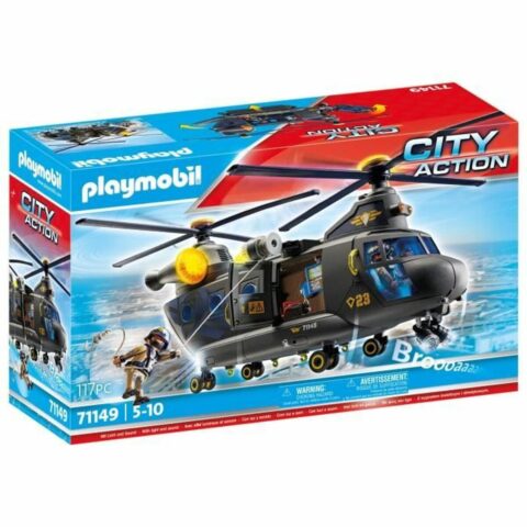 Σετ παιχνιδιών Playmobil Police Plane City Action Πλαστική ύλη
