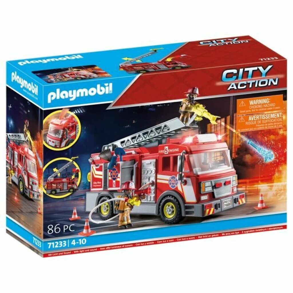 Playset Playmobil Fire Truck City Action 1 Τεμάχια