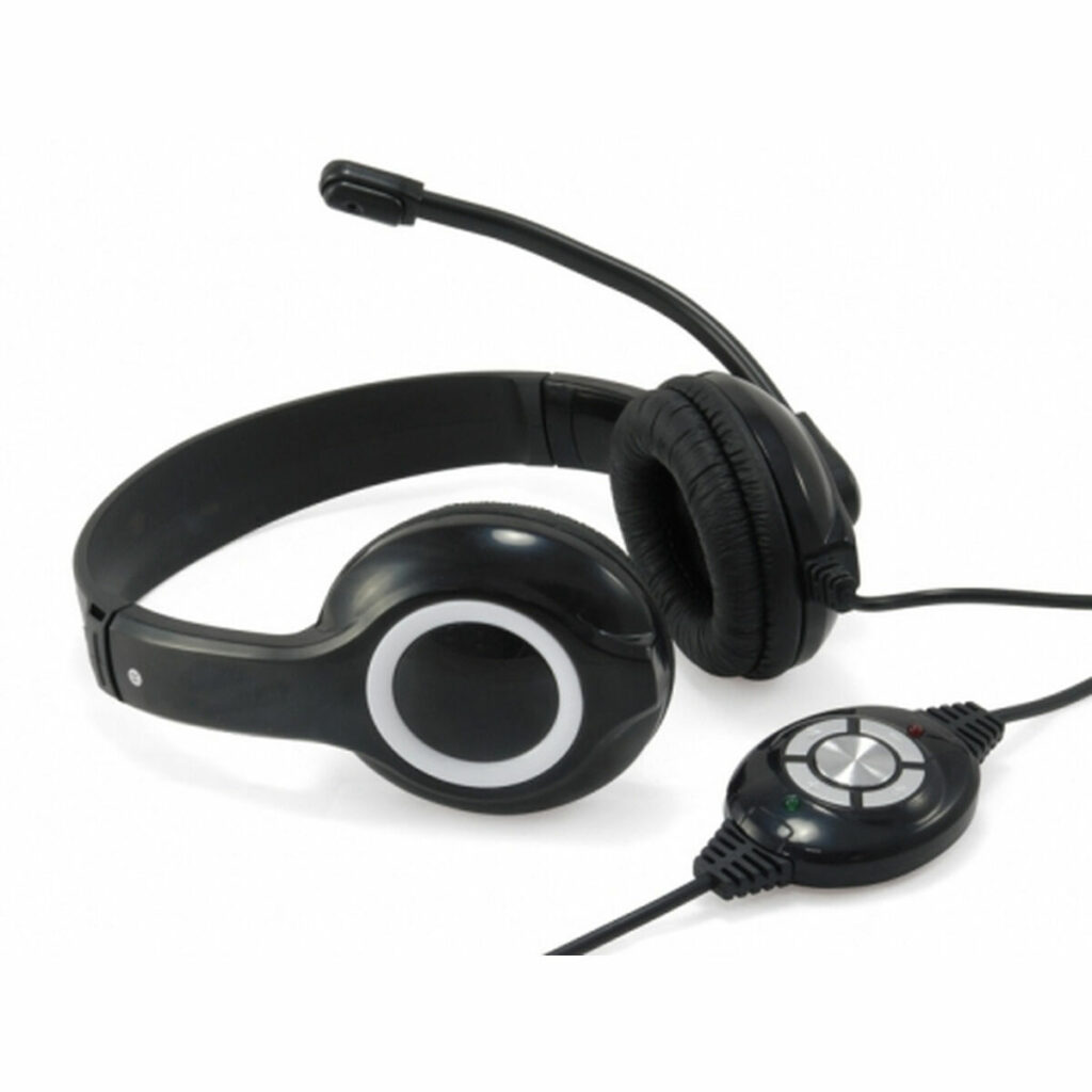 Ακουστικά με Μικρόφωνο Conceptronic CCHATSTARU2B Μαύρο Κόκκινο/Μαύρο