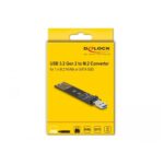 Αντάπτορας για Σκληρό Δίσκο DELOCK 64197 Μαύρο USB-A M.2