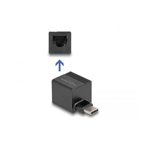 Αντάπτορας USB σε Δίκτυο RJ45 DELOCK 66462 Gigabit Ethernet Μαύρο