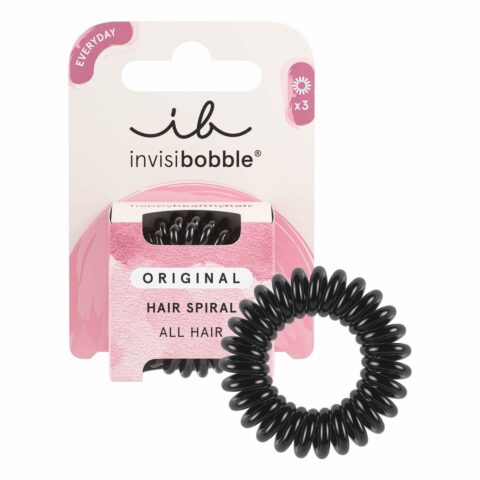 Λάστιχα Μαλλιών Invisibobble Original Μαύρο (3 Μονάδες)