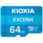 Κάρτα Μνήμης Micro SD με Αντάπτορα Kioxia Exceria UHS-I Κατηγορία 10 Μπλε 64 GB