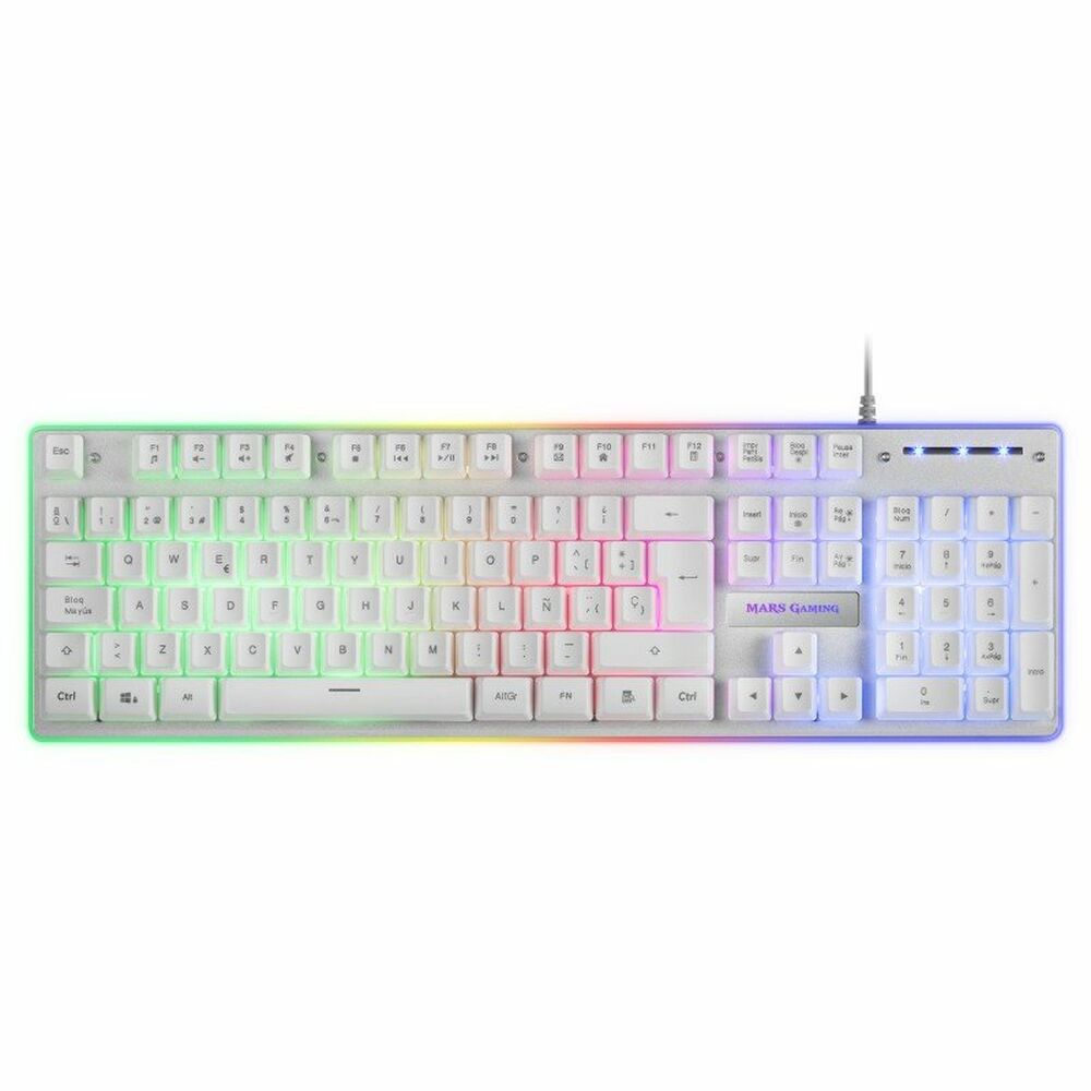 Πακέτο Gaming Mars Gaming MCPXWES LED RGB Λευκό Πληκτρολόγιο Qwerty