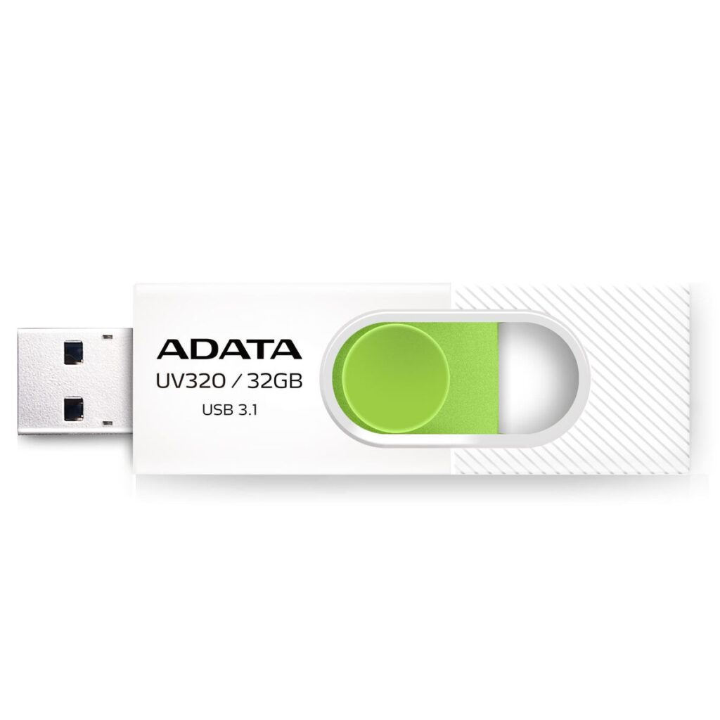 Στικάκι USB Adata UV320 Λευκό/Πράσινο 32 GB