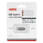 Αντάπτορας USB C σε Micro USB 2.0 Unitek Y-A027AGY