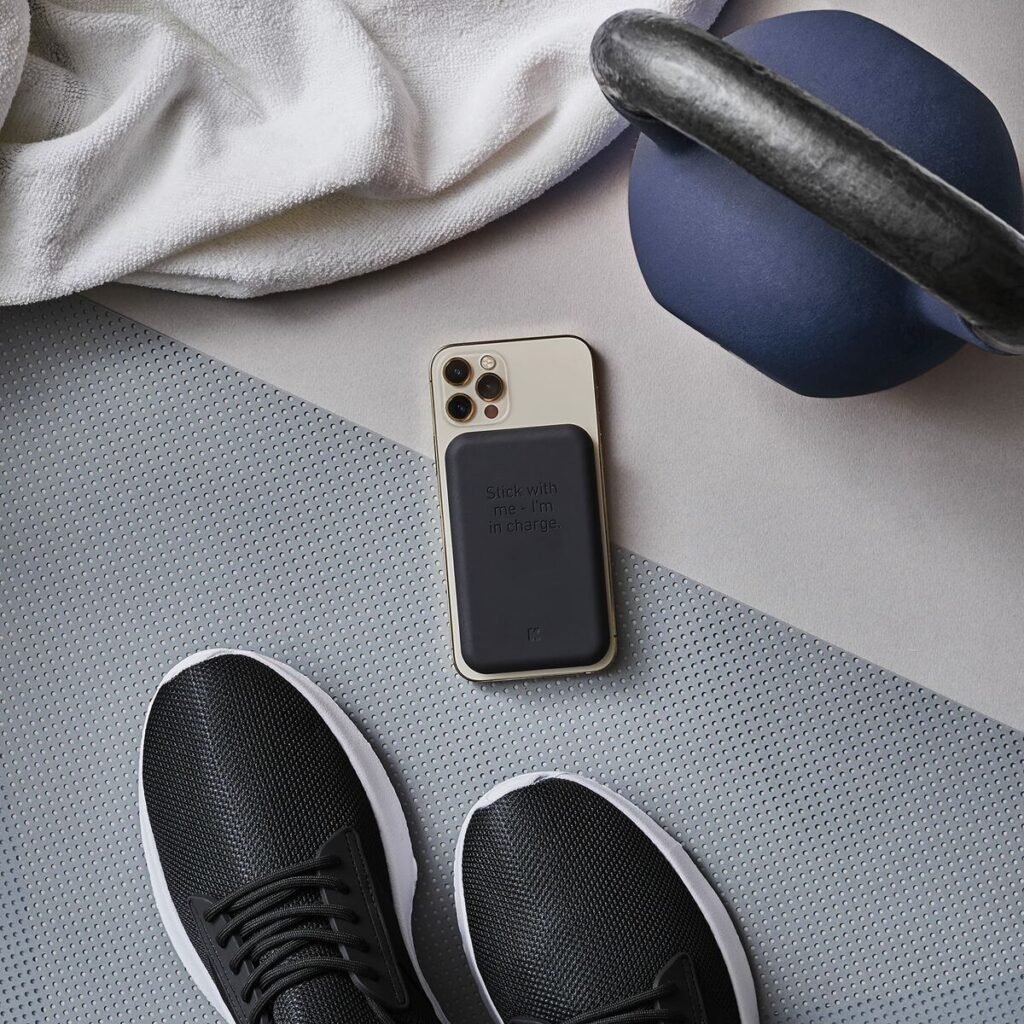 Power Bank με Ασύρματο Φορτιστή Kreafunk Μαύρο 5000 mAh