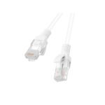 Καλώδιο RJ45 Κατηγορίας 6 UTP Άκαμπτο Lanberg PCU6-10CC-0100-W 1 m