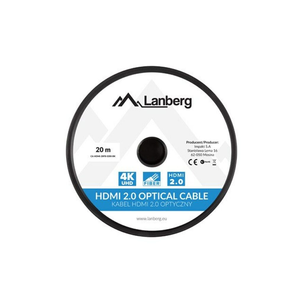 Καλώδιο HDMI Lanberg CA-HDMI-20FB-0200-BK 20 m