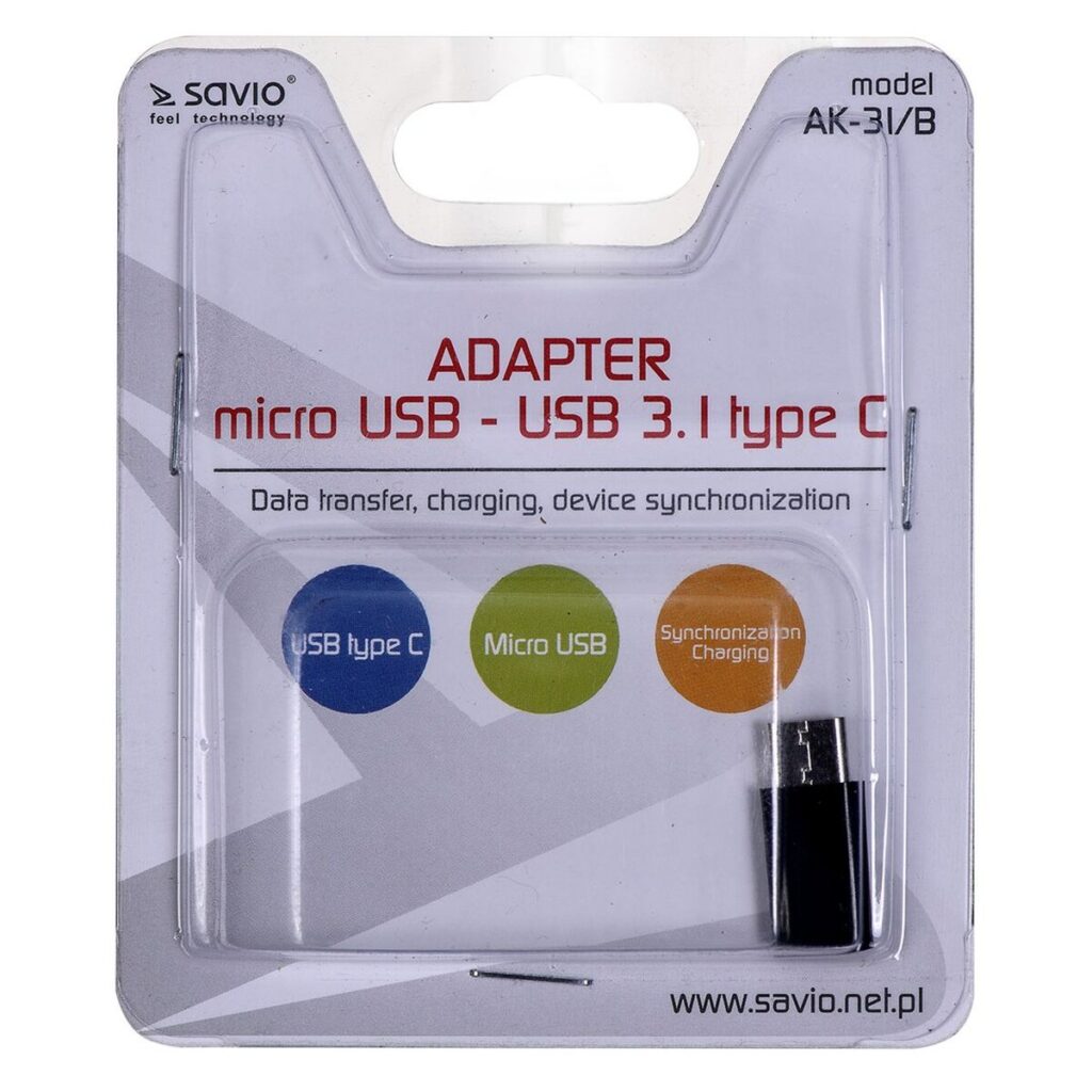 Αντάπτορας Micro USB σε USB-C Savio AK-31 / B