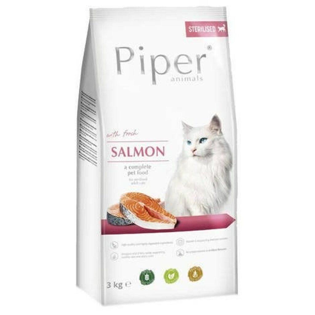 Γατοτροφή Dolina Noteci Piper Animals Ενηλίκων Salmon 3 Kg