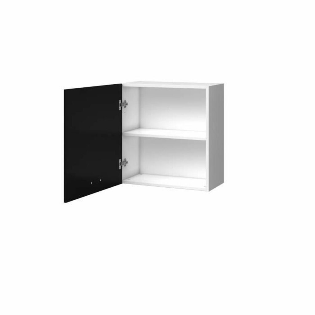 Ντουλάπι κουζίνας Λευκό Ματ μαύρο (60 x 30 x 58 cm)