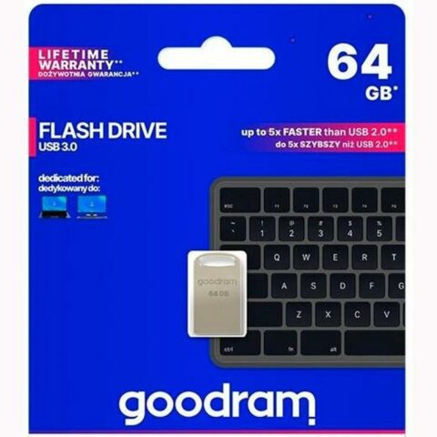 Στικάκι USB GoodRam UPO3 Γκρι Ασημί 64 GB