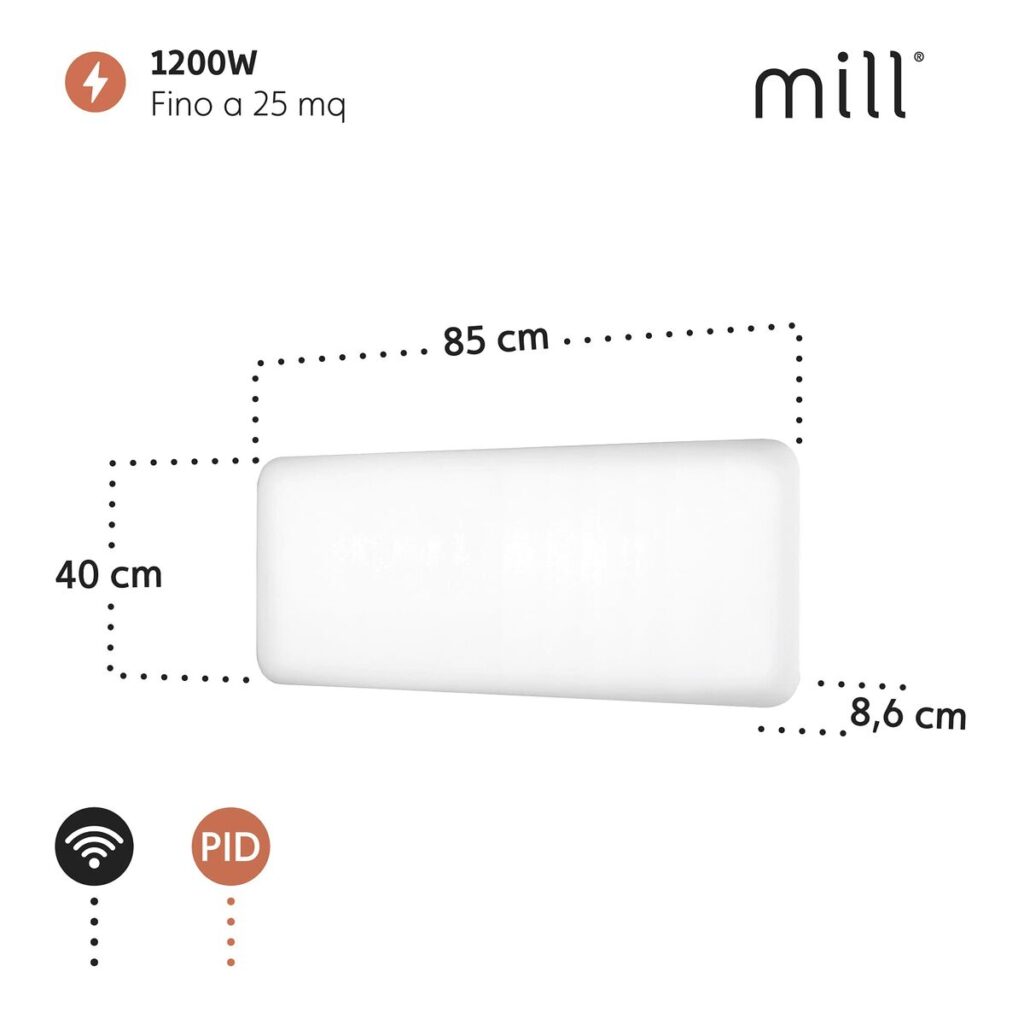 Θερμάστρα Mill PA1200WIFI3 Λευκό 1200 W