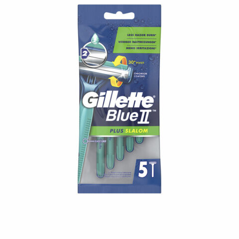 Ξυράφια Μίας Χρήσης Gillette Blue II Plus Slalom 5 Μονάδες