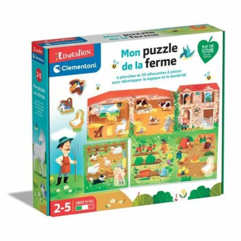 Εκπαιδευτικό παιχνίδι Clementoni Mon Puzzle de la Ferme (FR) Πολύχρωμο (30 Τεμάχια)