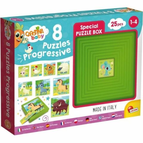Παζλ Lisciani Giochi Carotina Baby 8 Puzzles Progressive The Farm (FR)
