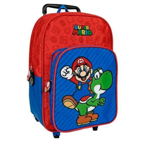 Σχολική Τσάντα με Ρόδες Super Mario