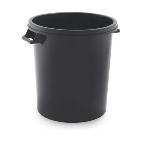 Σκουπίδια μπορεί να SP Berner Μαύρο Πλαστική ύλη 50 L