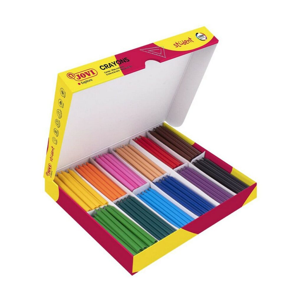 Χρωματιστά κεριά Jovi Plasticolor 300 Μονάδες Κουτί Πολύχρωμο