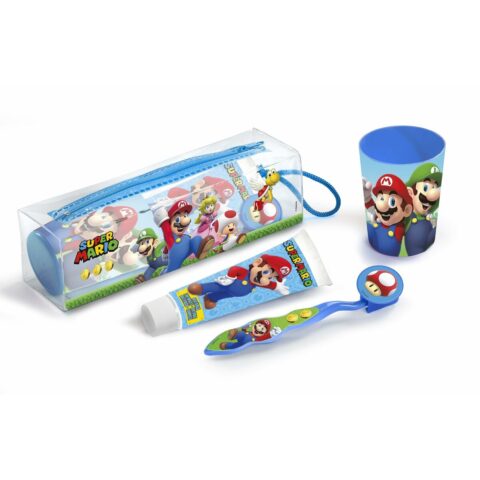 Τσάντα Ταξιδιού Cartoon Super Mario Cuidado Dental Lote 4 Τεμάχια