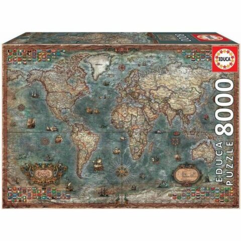 Παζλ Educa World Map History 8000 Τεμάχια