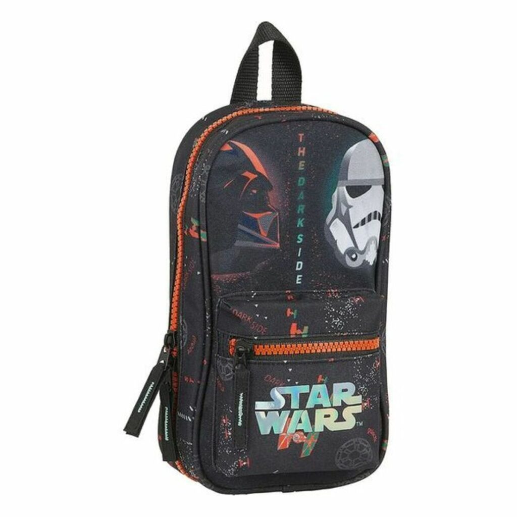 Σακίδιο Πλάτης για τα Μολύβια Star Wars The Dark Side Μαύρο Πορτοκαλί (33 Τεμάχια)