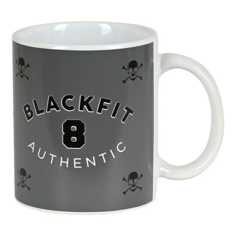 Κούπα Φλιτζάνι BlackFit8 Skull Κεραμικά Μαύρο Γκρι (350 ml)
