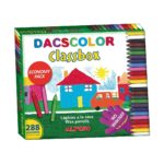 Χρωματιστά κεριά Alpino Dacscolor 288 Μονάδες Κουτί Πολύχρωμο