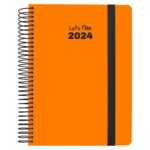 Ατζέντα Grafoplas νέον 2024 Πορτοκαλί 15 x 21 cm