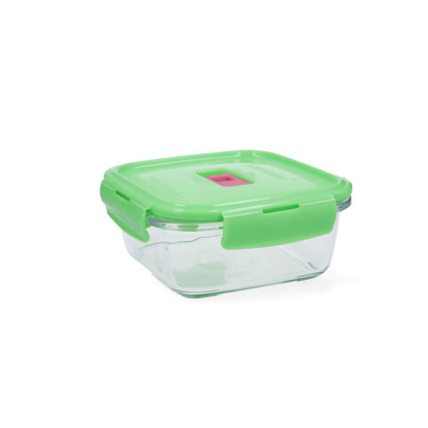 Ερμητικό Κουτί Γεύματος Luminarc Pure Box Holy Τετράγωνο Πράσινο Γυαλί 760 ml