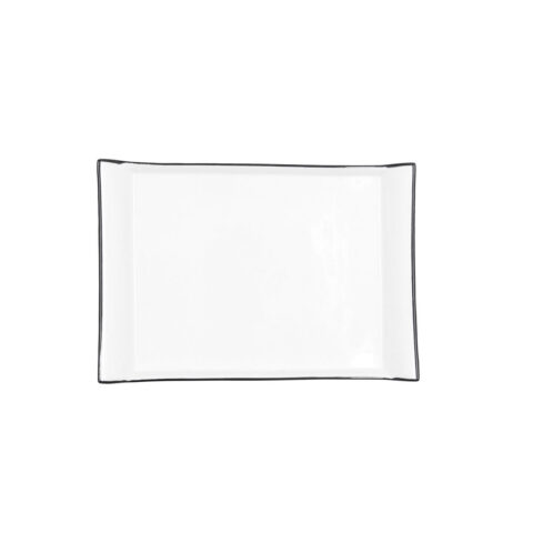 Δίσκος για σνακ Quid Gastro Black Λευκό Κεραμικά 26 x 18 cm