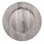 Ρηχό Πιάτο Versa Γκρι Διακοσμητική κανάτα πολυπροπυλένιο (33 x 33 cm)