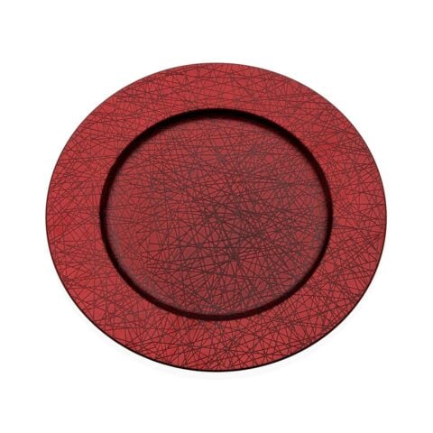 Ρηχό Πιάτο Versa Κόκκινο πολυπροπυλένιο 33 x 33 cm