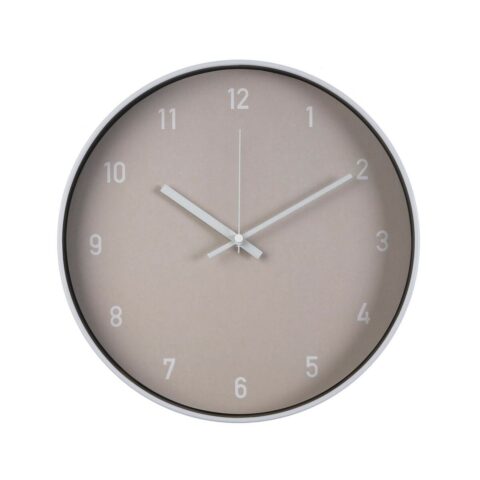 Ρολόι Τοίχου Versa Μπεζ Κρυστάλλινο Πλαστική ύλη 4 x 30 x 30 cm