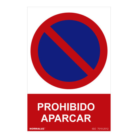 Ταμπέλα Normaluz Prohibido aparcar PVC 30 x 40 cm