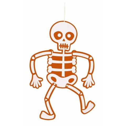 Κρεμαστóς Σκελετός Rubies Πορτοκαλί Τσόχα 51 cm