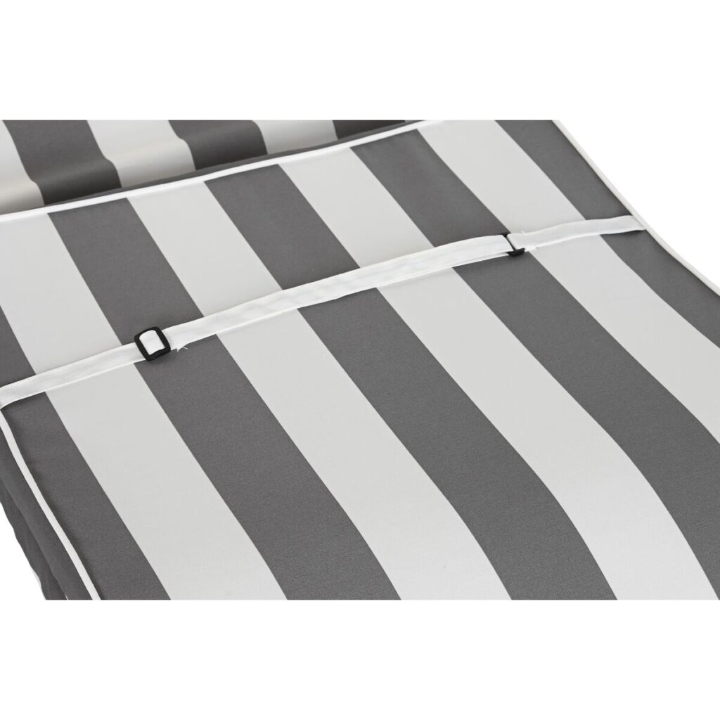 Μαξιλάρι για αποκλινόμενη πολυθρόνα DKD Home Decor Αιώρα Λευκό Γκρι 190 x 60 x 5 cm