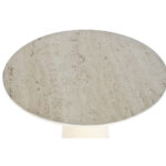 Βοηθητικό Τραπέζι Home ESPRIT Λευκό Μπεζ Ανοιχτό καφέ Μέταλλο Κεραμικά 40 x 40 x 72 cm
