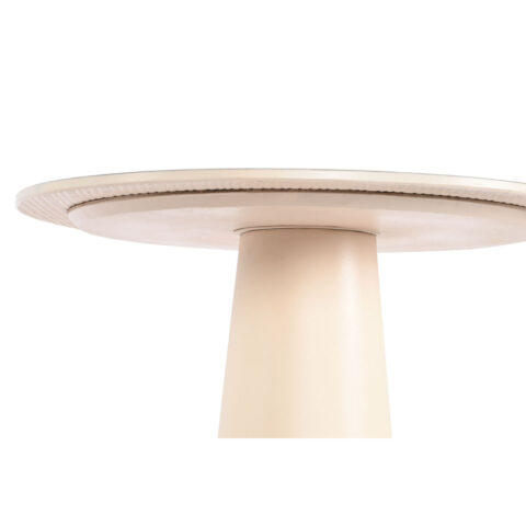 Βοηθητικό Τραπέζι Home ESPRIT Λευκό Μπεζ Ανοιχτό καφέ Μέταλλο Κεραμικά 40 x 40 x 72 cm