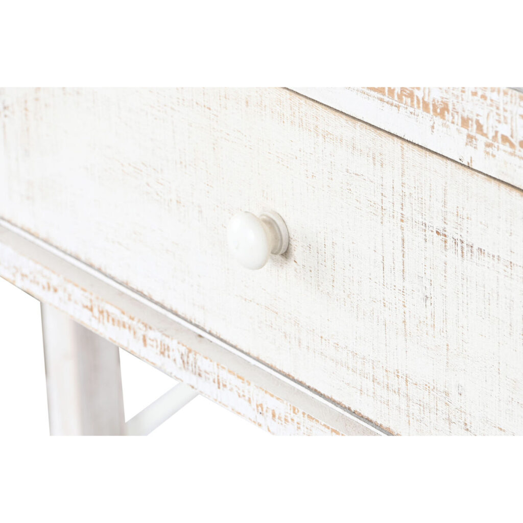 Console Home ESPRIT Λευκό Καφέ Μαύρο Μέταλλο Έλατο 181 x 45 x 86 cm