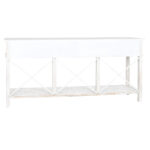 Console Home ESPRIT Λευκό Καφέ Μαύρο Μέταλλο Έλατο 181 x 45 x 86 cm