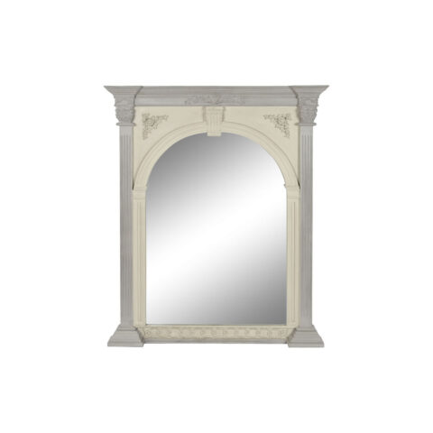 Τοίχο καθρέφτη Home ESPRIT Λευκό Ξύλο από Μάνγκο 115 x 10 x 142 cm