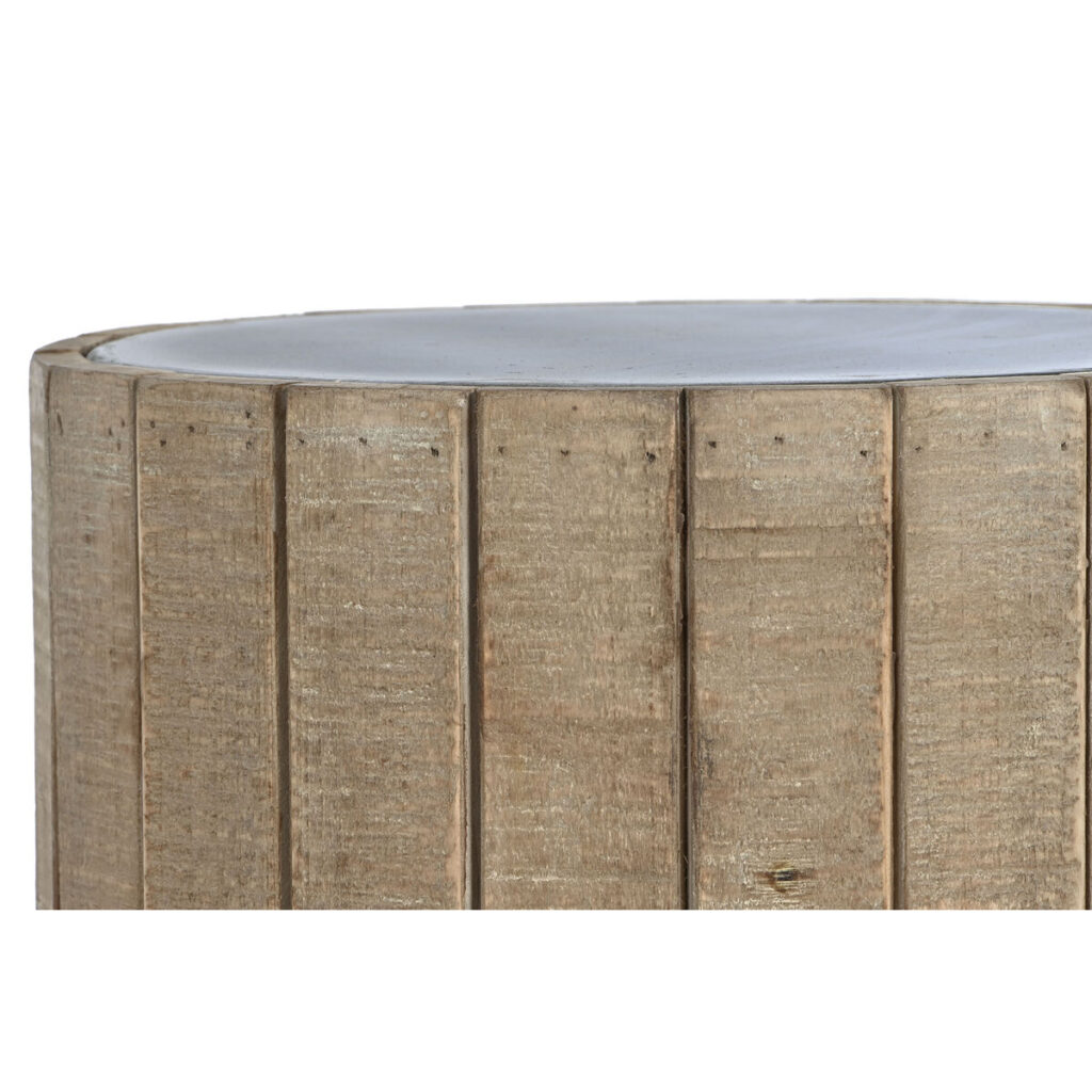 Βοηθητικό Τραπέζι Home ESPRIT Φυσικό Έλατο Ξύλο MDF 36 x 36 x 45 cm