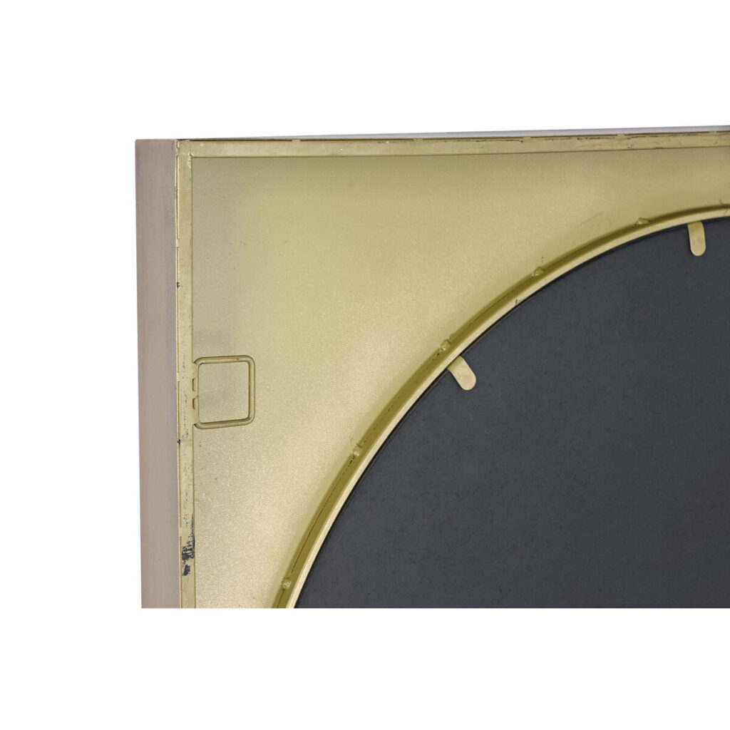Τοίχο καθρέφτη Home ESPRIT Χρυσό Σίδερο Σφουγγάρι 90 x 9 x 90 cm