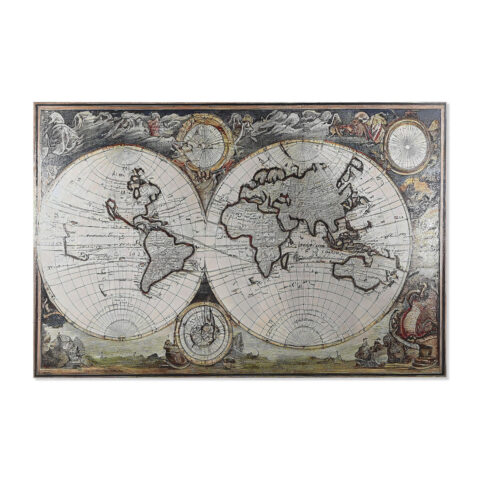 Πίνακας Home ESPRIT Παγκόσμιος Χάρτης Vintage 180 x 0