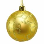 Χριστουγεννιάτικες μπάλες Χρυσό Πλαστική ύλη 6 x 6 x 6 cm (12 Μονάδες)